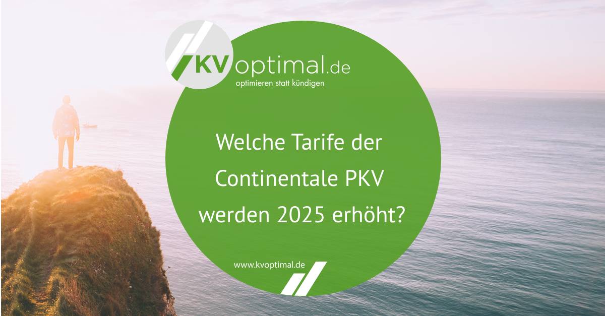 Welche Tarife der Continentale PKV werden 2025 erhöht?