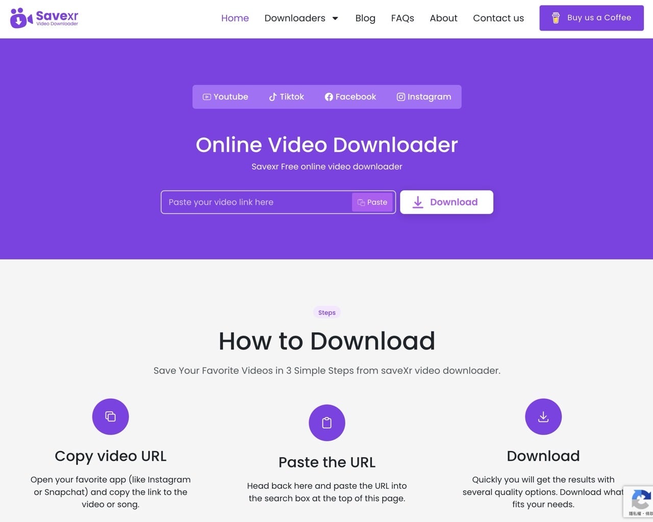 SaveXR 免費線上影片下載器：支援 YouTube、IG、TikTok 跨平台下載 – 免費資源網